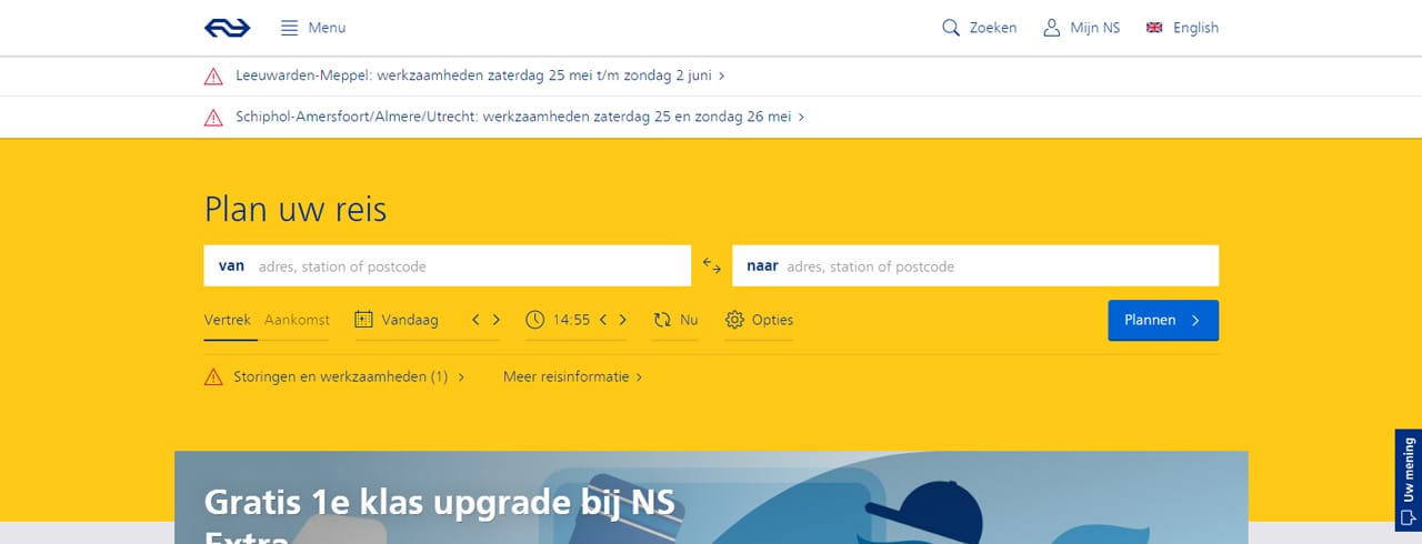 Voorbeeld: NS