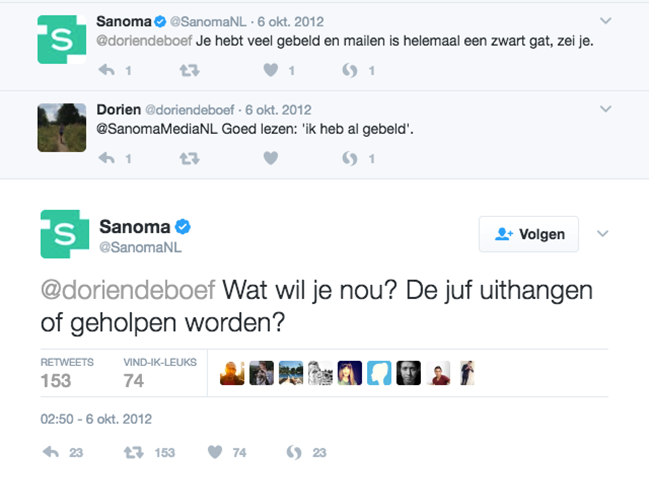 Klantenservice Sanoma
