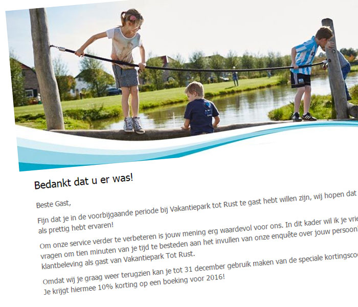 Gebruik e-mailmarketing voor het versturen van een 'welkom thuis'-bericht