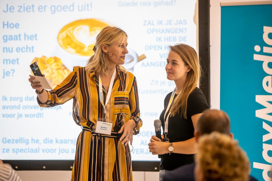 Nienke Strikwerda begeleidde deze dag als dagvoorzitter