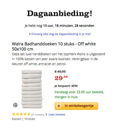Dagaanbieding
