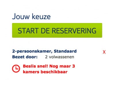 Nog maar 3 kamers beschikbaar