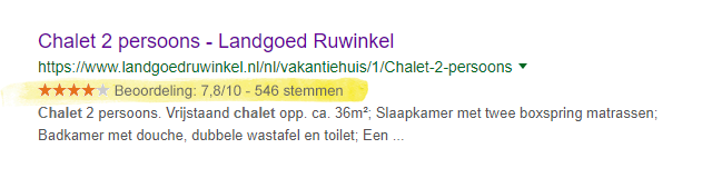 Je score ook laten zien in Google?
