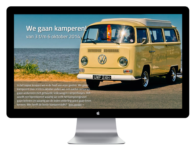 Grote foto's en video's dragen bij aan de beleving